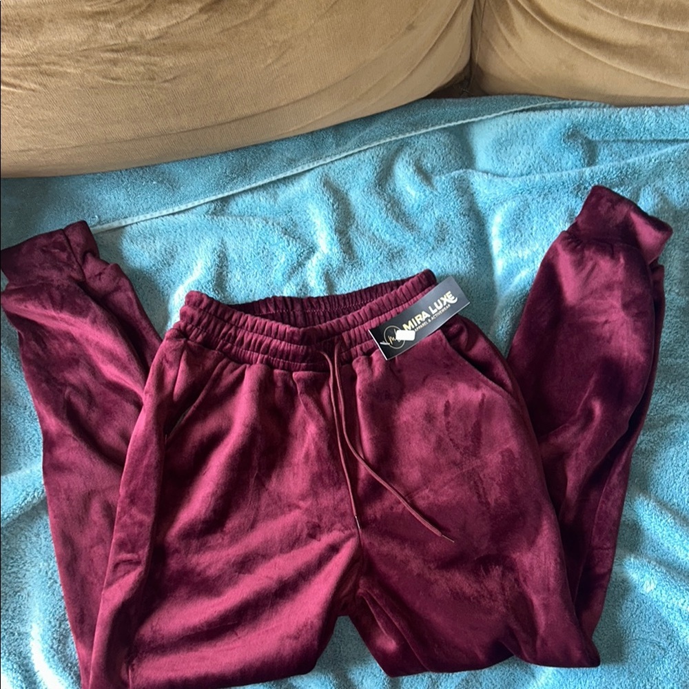 Burgundy Joggers